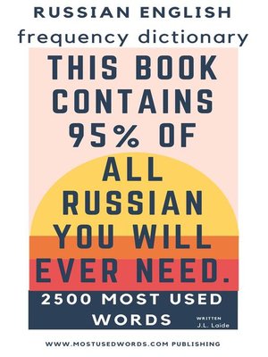 cover image of Russian English Frequency Dictionary--2.500 Most Used Words